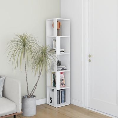 VidaXL Hoekkast 33x33x164,5 cm bewerkt hout wit