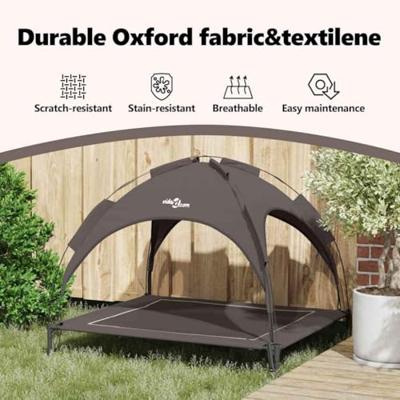 VidaXL Hondenbed bruin 104 x 86 x 84,5 cm staal VidaXL Hondenbed bruin 104 x 86 x 84,5 cm staal