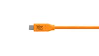 Tether Tools TetherPro USB-C to USB Female Adapter (extender) 4,6m oranje - thumbnail