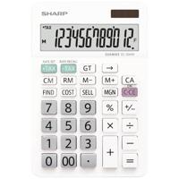Sharp EL-334W Bureaurekenmachine Wit Aantal displayposities: 12 werkt op batterijen, werkt op zonne-energie (b x h x d) 112 x 170 x 14 mm - thumbnail