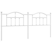 Hoofdbord 200 cm metaal wit - thumbnail