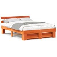Bedframe Wasbruin 160 x 200 cm Massief grenenhout - thumbnail