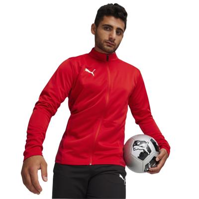 PUMA teamGOAL Trainingsjack Rood Wit PUMA teamGOAL Trainingsjack Rood Wit
