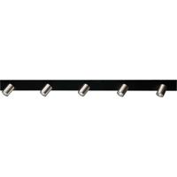 Masterlight Zwarte plafondlampBounce met 5 nikkel spots - 5491-05-37-130-5 - thumbnail