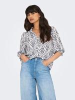 Only Onlraya 3/4 Shirt Wvn Noos T-shirts Night Sky Ocean Graphic - thumbnail