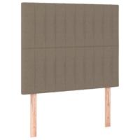 Hoofdbord LED 80x5x78/88 cm stof taupe - thumbnail