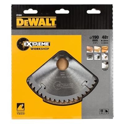 DeWALT Cirkelzaagblad voor Laminaat | Extreme | Ø 190mm Asgat 30mm 48T - DT4094-QZ
