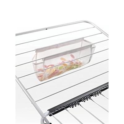 Metaltex hurricane droogrek 197x65x115 cm 24 m drooglengte zilver/zwart - thumbnail