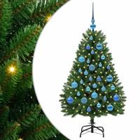 VidaXL Kunstkerstboom met 150 led groen 120 cm pvc en metaal - thumbnail