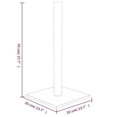 Bussandri Exclusive - Krabpaal 35x35x70 cm donkergrijs