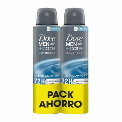 Deodorant Spray Dove men clean confort 150 ml Fris Mannen 2 Onderdelen (2 Stuks)