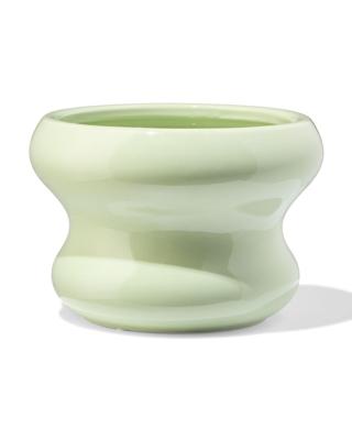 HEMA Bloempot ⌀17.5x12.5cm keramiek blob groen (groen)