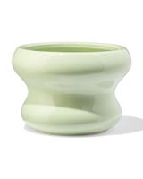 HEMA Bloempot ⌀17.5x12.5cm keramiek blob groen (groen) - thumbnail