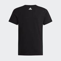 T-Shirt met Korte Mouwen voor kinderen Adidas Essentils Logo Linear Zwart - Maat: 14-15 jaar - thumbnail