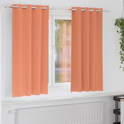 VidaXL Zwart-out gordijnen met ringen 2 pcs terracotta 175 x 140 cm