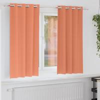 VidaXL Zwart-out gordijnen met ringen 2 pcs terracotta 175 x 140 cm - thumbnail