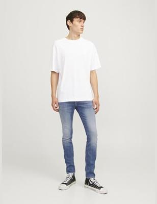 Jack & Jones Jjiglenn Jjfox Am 489 50sps Noos Slim Fit Blue Denim