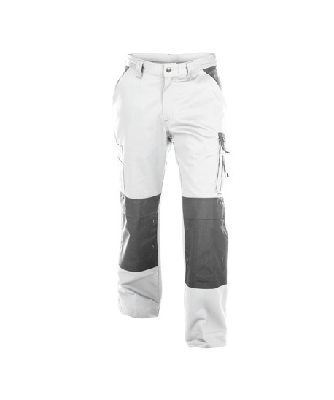 DASSY broek boston p/k 245gr wit/grijs 52