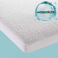 Waterdichte Matrasbeschermer Topper Hoeslaken Badstof-1-persoons (90x220 cm) - thumbnail