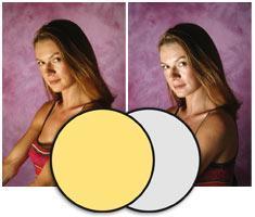 Manfrotto 4836 reflector 120cm sunfire/zilver