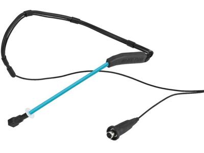 Monacor HSE-200WP/BL Spraakmicrofoon Headset Zendmethode:Kabelgebonden Mini-XLR Kabelgebonden