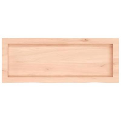 Wastafelblad 80x30x(2-4) cm onbehandeld massief hout Wastafelblad 80x30x(2-4) cm onbehandeld massief hout