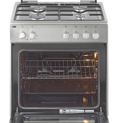 ETNA FGV160RVS fornuis Vrijstaand fornuis Gaskookplaat Roestvrijstaal A