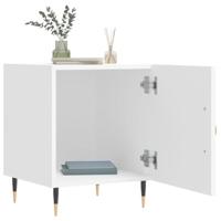 Nachtkastjes 2 st 40x40x50 cm bewerkt hout wit - thumbnail