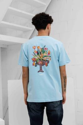 Pure Path Flower Vase T-Shirt Heren Lichtblauw - Maat M - Kleur: Lichtblauw | Soccerfanshop