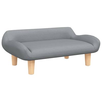 VidaXL Hondenmand 70x40x24 cm stof lichtgrijs VidaXL Hondenmand 70x40x24 cm stof lichtgrijs