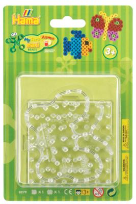 Hama maxi strijkkralenbordjes vierkant & vlinder