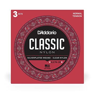 D&apos;Addario EJ27N-3D Student Nylon Normal Tension snaren voor klassieke gitaar (3 sets)