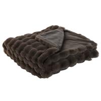 Deken Home ESPRIT Bruin 220 x 240 x 1 cm - thumbnail