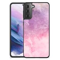 Kleurrijke Telefoonhoesje Samsung Galaxy S21 Plus Pink Purple Paint - thumbnail