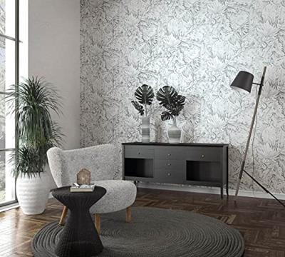 Noordwand Botanica Behang met grote bladeren 33308