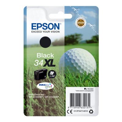 Epson Golf ball Singlepack Black 34XL DURABrite Ultra Ink Epson Golf ball Singlepack Black 34XL DURABrite Ultra Ink