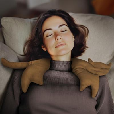 Leschi Verwarmingskussen Clara de Kat - Karamel