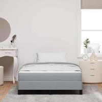Boxspring bed Anders Lichtgrijs 120 x 190 cm Stof - thumbnail