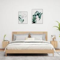 Tv-wandmeubels met LED 2 st 30,5x35x30 cm sonoma eikenkleurig - thumbnail