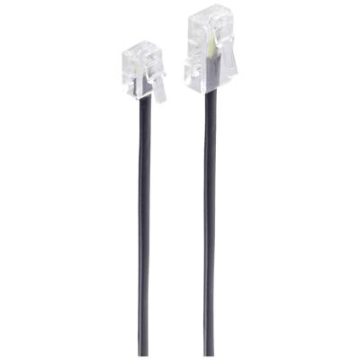 Shiverpeaks ISDN Aansluitkabel [1x RJ11-stekker 6p4c - 1x RJ45-stekker 8p4c] 6 m Zwart