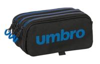 Pennenetui met 3 vakken Kelme Jet black Zwart 21,5 x 10 x 8 cm - thumbnail