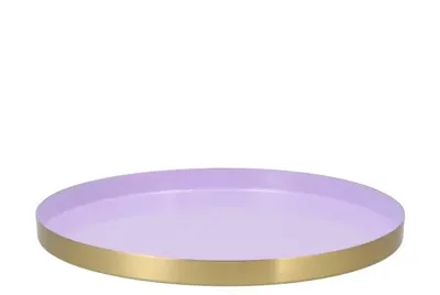 Daan Kromhout Dienblad marrakech lila goudkleurig 33 cm | 6 stuks