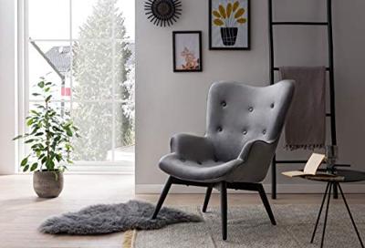 Artistiq Fauteuil 'Anderson', Velvet, kleur Grijs