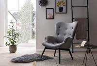 Artistiq Fauteuil 'Anderson', Velvet, kleur Grijs - thumbnail
