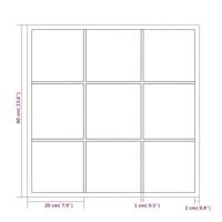 VidaXL Wandspiegel 60x60 cm metaal zwart - thumbnail