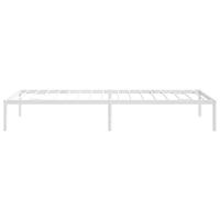 Bedframe metaal wit 80x200 cm - thumbnail