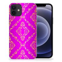 Siliconen Hoesje iPhone 12 | 12 Pro (6.1") Barok Roze - thumbnail