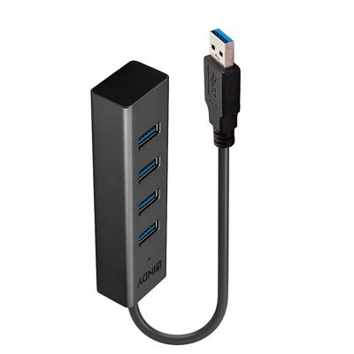 LINDY 43324 43324 USB-hub 4 poorten USB-A USB 3.1 Gen1 5 GBit/s Zwart LINDY 43324 43324 USB-hub 4 poorten USB-A USB 3.1 Gen1 5 GBit/s Zwart