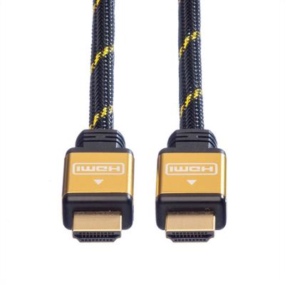 ROLINE GOLD HDMI HighSpeed Kabel met Ethernet, M-M, 1,5 m ROLINE GOLD HDMI HighSpeed Kabel met Ethernet, M-M, 1,5 m