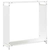 Brandhoutrek 90x28x90 cm koudgewalst staal wit - thumbnail